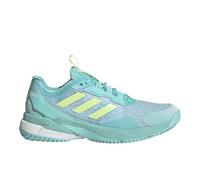 adidas Womens Crazyflight 6 Indoor Shoes, Flash Aqua/Yellow/White, 5