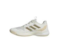 adidas Women's Crazyflight 6 Indoor Sneaker, Off White/Gold Metallic/Crystal Sand, 4.5 UK