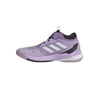 adidas Women's Crazyflight 6 Mid Top Indoor Sneaker, Powder Plum/Zero Metallic/Black, 6 UK