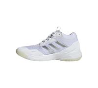 adidas Women's Crazyflight 6 Mid Top Indoor Sneaker, White/Silver Metallic/Black, 5 UK
