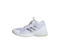 adidas Women's Crazyflight 6 Mid Top Indoor Sneaker, White/Silver Metallic/Black, 9 UK