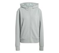 adidas Women's D4T Workout Full Zip Hooded Sweatshirt, Wonder Sage, M