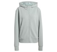 adidas Women's D4T Workout Full Zip Hooded Sweatshirt, Wonder Sage, XS