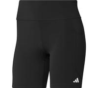 adidas Women's DailyRun 5-Inch Short Leggings, Black/White, L