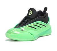 adidas Women's Dame 9 Basketball Sneaker, Screaming Green/Black/Pulse Lime, 9.5 Women/8.5 Men