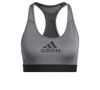 adidas Women's Don't Rest Alphaskin Sports Bra, Dark Grey Heather, S