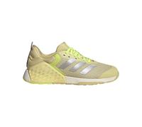 adidas Women's Dropset 3 Trainer Sneaker, Powder Yellow/Matte Silver/Lucid Lemon, 9 UK