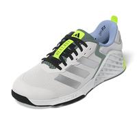 adidas Women's Dropset 3 Training Shoes, Chalk White/Silver Metallic/Preloved Teal, 12 Wide Women/11 Wide Men