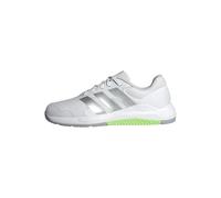 adidas Women's Dropset Base Training Shoes, Cloud White/Matte Silver/Lime Burst, 8.5 UK