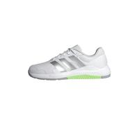 adidas Women's Dropset Base Training Shoes, Cloud White/Matte Silver/Lime Burst, 9.5 UK