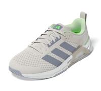 Adidas Womens Dropset Vario Training, Chalk White/Halo Silver/Lime Burst, 8.5 Wide