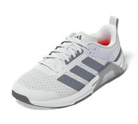 adidas Women's Dropset Vario Training Sneaker, White/Grey/Lucid Red, 7 Wide