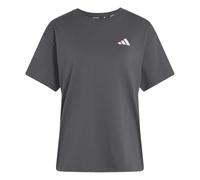adidas Women's Embroidery Pack Loose Graphic Shirt, Grey six, M