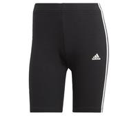 adidas Women's Essentials 3-Stripes Bike Shorts, Black/White, XL