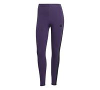 adidas Women's Essentials 3-Stripes Cotton Leggings, Aurora Plum/Black, M