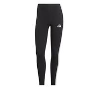 adidas Women's Essentials 3-Stripes Cotton Leggings, Black/White, S