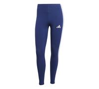 adidas Women's Essentials 3-Stripes Cotton Leggings, Dark Blue/White, L