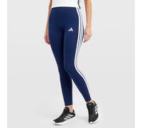 adidas Women's Essentials 3-Stripes Cotton Leggings, Dark Blue/White XS