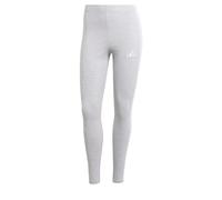 adidas Women's ESSENTIALS 3-STRIPES COTTON LEGGINGS, Light Grey Heather/White, S