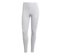 adidas Women's ESSENTIALS 3-STRIPES COTTON LEGGINGS, Light Grey Heather/White, XXS