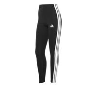 adidas Women's Essentials 3-Stripes Cotton Leggings Tights, Black/White, XL