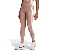 adidas Women's Essentials 3-Stripes Cotton Leggings, Warm Clay/White, S