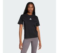 adidas Women's Essentials 3-Stripes Cotton T-Shirt, Black/White, S