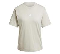 adidas Women's Essentials 3-Stripes Cotton Shirt, Wonder Alumina/White, S