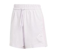 adidas Women's Essentials 3-Stripes Cotton Shorts, ice Lavender/Bliss Lilac, S