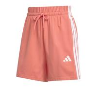 adidas Women's Essentials 3-Stripes Cotton Shorts, semi Turbo/White, L