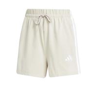adidas Women's Essentials 3-Stripes Cotton Shorts, Wonder Alumina/White, S