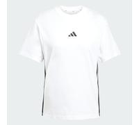 Adidas Essentials 3 Stripes Cotton Short Sleeve T-shirt White XL Woman