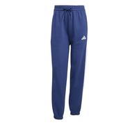adidas Women's Essentials 3-Stripes Fleece Loose Pants, Dark Blue/White, XXS Short