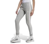 Adidas Women's Essentials 3-Stripes Fleece Pants – Medium Grey Heather/White – S