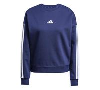 adidas Women's Essentials 3-Stripes Fleece Sweatshirt, dark blue/white, XL