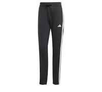 adidas Women's Essentials 3-Stripes French Terry Cuffed Pants, Black/White, L