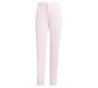 adidas Women's Essentials 3-Stripes French Terry Cuffed Pants, Clear Pink/White, XL