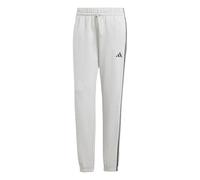 adidas Women's Essentials 3-Stripes French Terry Cuffed Pants, Medium Grey Heather/Black, L
