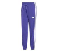 adidas Women's Essentials 3-Stripes French Terry Cuffed Pants, Pure Purple/White, L