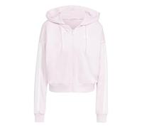 Women's zip-up hoodie adidas Essentials 3-Stripes Rose L