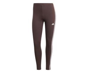 adidas Women's Essentials 3-Stripes High-Waisted Single Jersey Leggings, Shadow Brown, XS