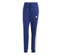 adidas Women's Essentials 3-Stripes Jogger Pants, Dark Blue/White, S