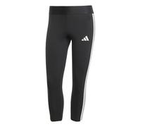 adidas Women's Essentials 3-Stripes Leggings 3/4 Length Tights, Black, XS