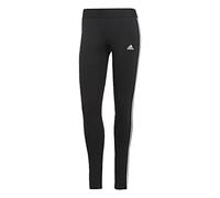 adidas Women's Essentials 3-Stripes Leggings, Black/White, Large