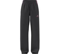 adidas Women's Essentials 3-Stripes Open Hem Fleece Pants, Grey six/st Tropic Bloom, L