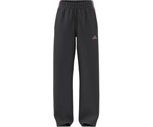 adidas Women's Essentials 3-Stripes Open Hem Fleece Pants, Grey six/st Tropic Bloom, M