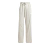 adidas Women's Essentials 3-Stripes Open Hem French Terry Pants, Wonder Alumina/White, L