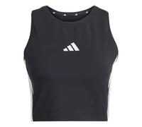 adidas Women's Essentials 3-Stripes Padded Tank, Black, XS