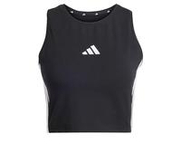 adidas Women's Essentials 3-Stripes Padded Tank, Black, XXS