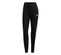adidas Women's Essentials 3-Stripes Pants, Black/White, XL